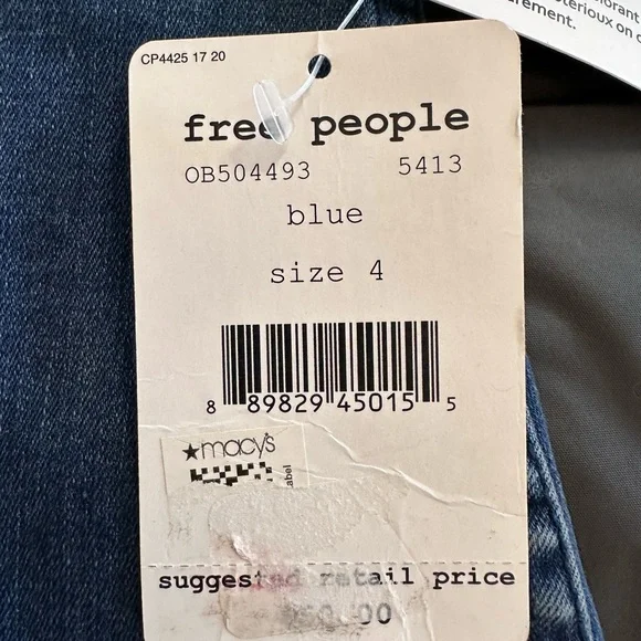 Free People Denim Modern Femme Mini Skirt - Dark Blue - Picture 5 of 11